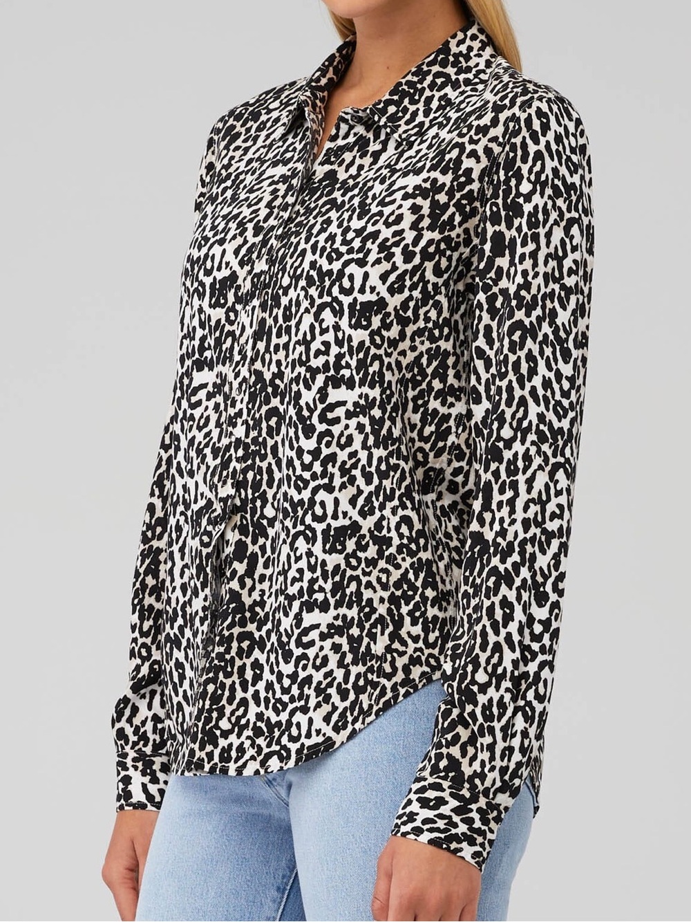 Anthropologie Pistola Elle Long Sleeve Snap Front Shirt